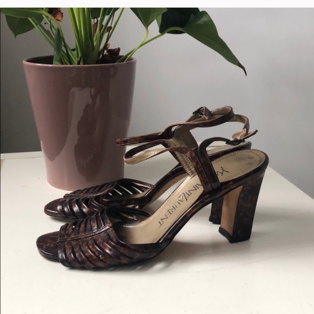 Vintage YSL tortoise heals